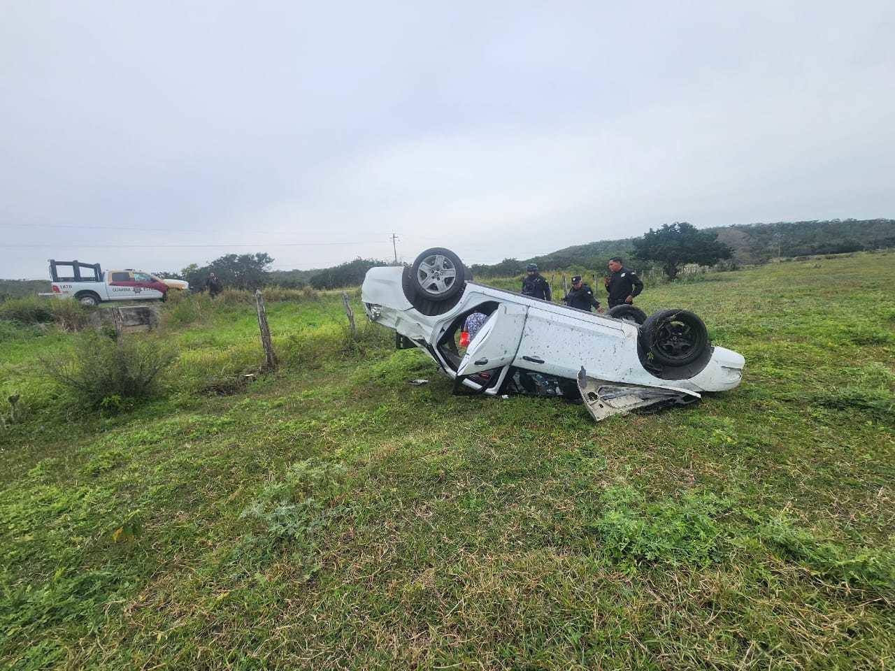 Accidente en carretera 180 Costera del Golfo km 55. Foto: SSPT