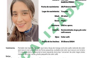 Tras varias versiones encuentran a yucateca desaparecida