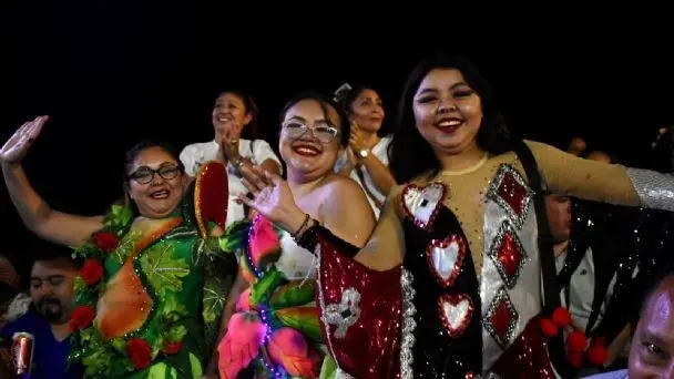 Programa Mujeres Seguras en el Carnaval de Mérida. Foto: Archivo