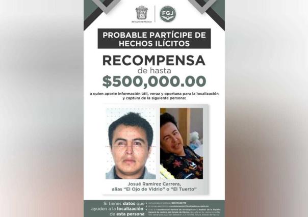 Ofrece FGJEM 500 mil pesos por Tuerto; ordena secuestrar a polleros en Toluca