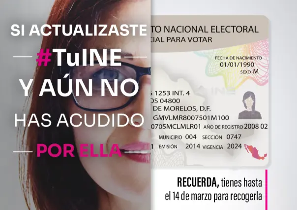 ¡Qué no se te pase! Conoce la fecha límite para recoger tu INE