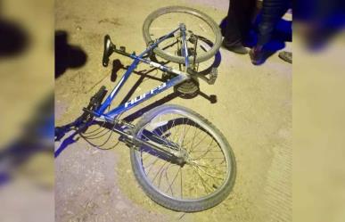 Atropellan a menor que circulaba en su bicicleta