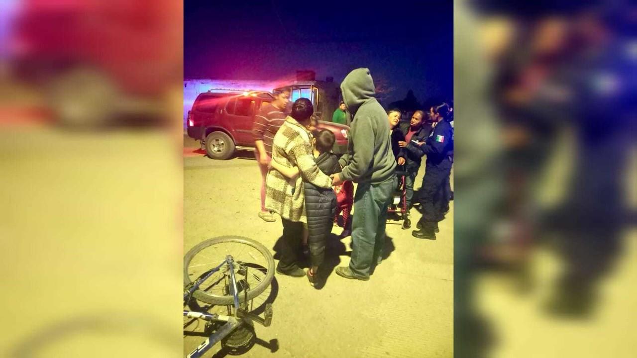 Atropellan a menor que circulaba en su bicicleta