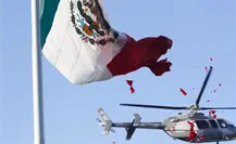 VIDEO: Captan a helicóptero destruir accidentalmente la bandera de México VIDEO: Captan a helicóptero destruir accidentalmente la bandera de México