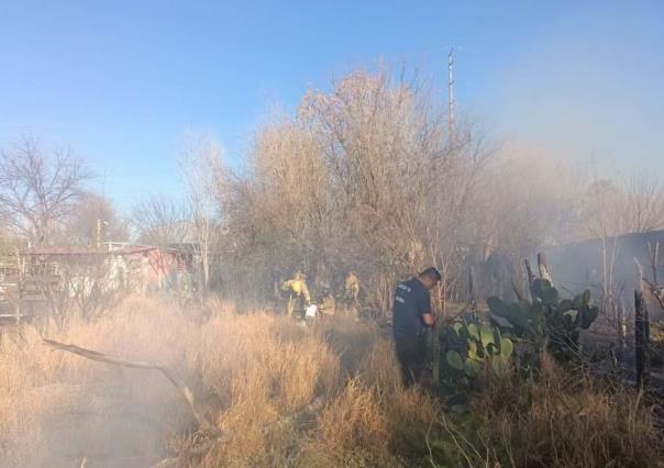 Se registra Incendio en las faldas del Río Monclova