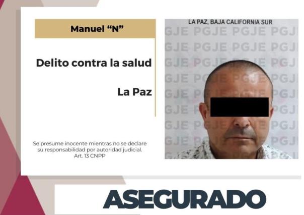 Detenido funcionario de Baja California Sur por posesión de drogas