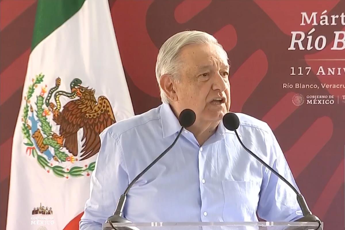 El presidente Andrés Manuel López Obrador en conferencia del 12 de enero de 2024. Fuente: YouTube