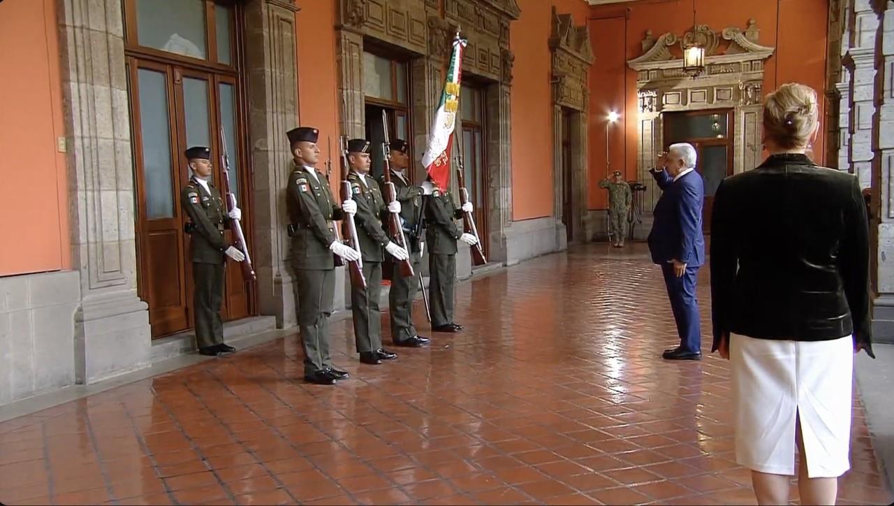 El presidente de México, Andres Manuel López Obrador en Palacio Nacional. Foto: Gobierno de México