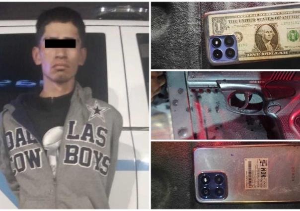 Hombre amaga a dos mujeres con arma de fuego para robarles celulares