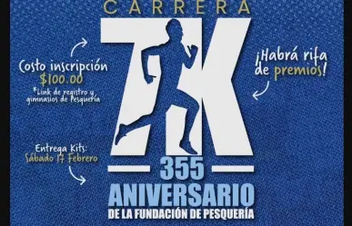 Celebrará Pesquería su 355 aniversario con carrera 7KE