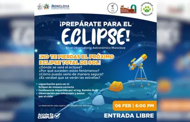 Continúa el ciclo de conferencias para observar el Eclipse en Monclova