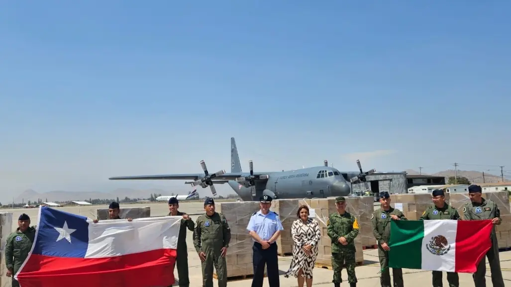 Llegan a Chile aviones mexicanos con 20 toneladas de víveres, por incendios