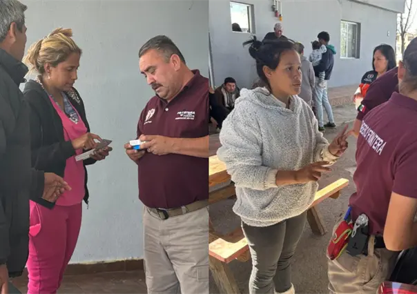 Elementos de Protección Civil y Bomberos montan operativo de ayuda migrante 