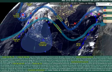 Clima 7 de febrero: Frío por la mañana y noche, más cálido en la tarde en México