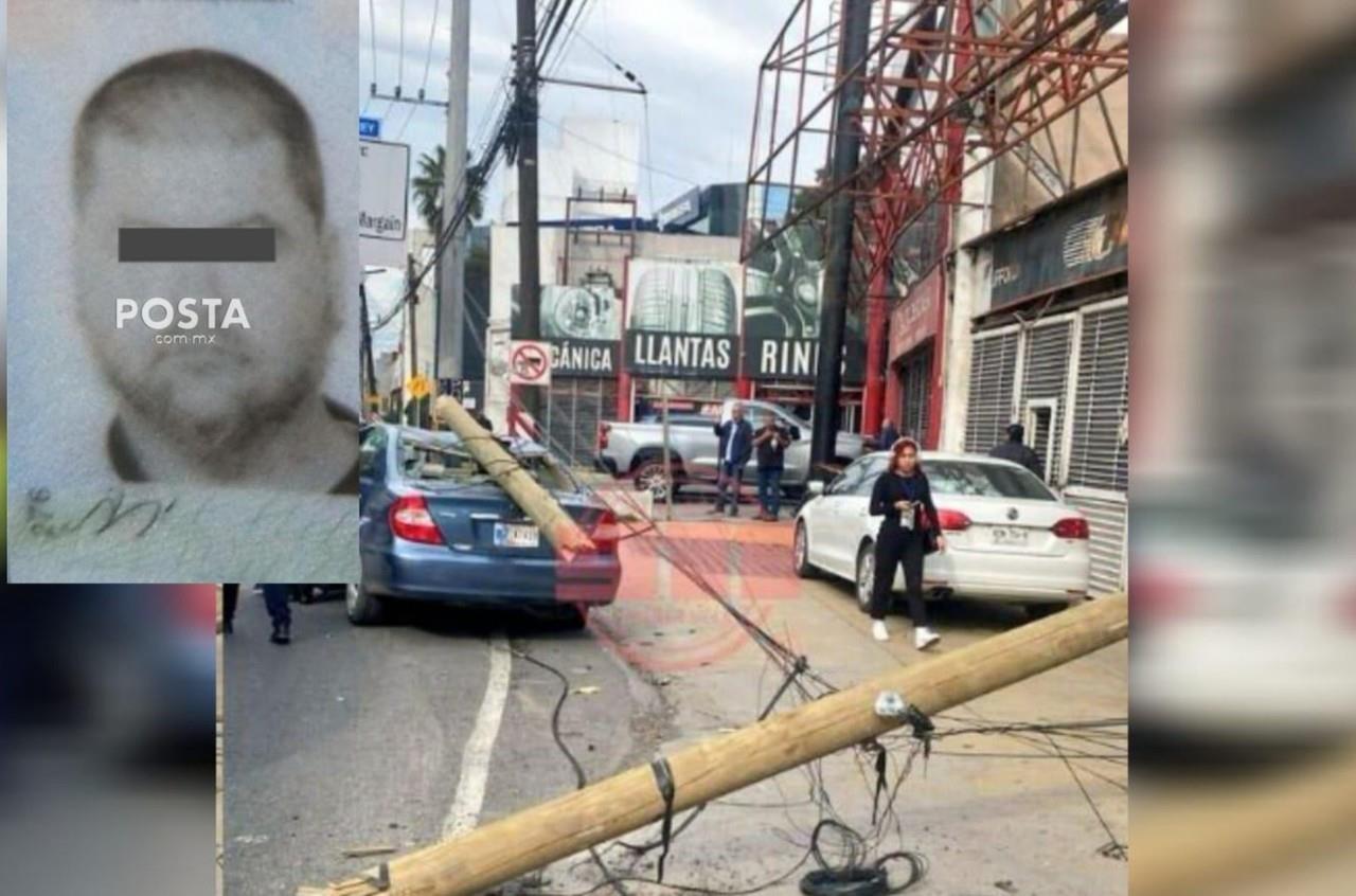 El hombre aparentemente intoxicado e identificado como Herbert, viajaba en un auto con placas de Illinois. Foto: POSTA.