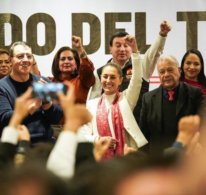 Toma de protesta Claudia Sheinbaum como Candidata Presidencial del Partido del PT. I Foto: MORENA X.