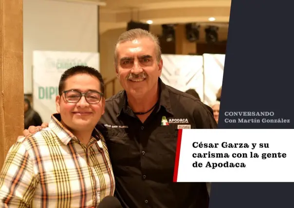 César Garza y su carisma con la gente de Apodaca
