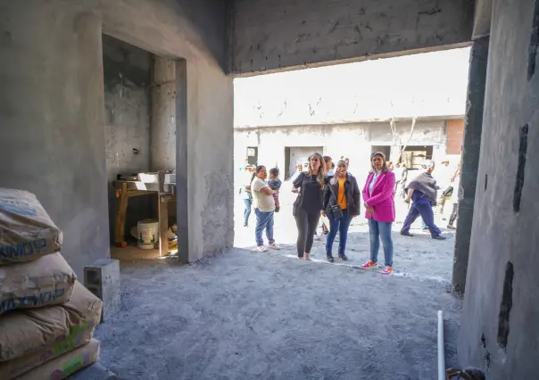 Avanza obra de Centro Comunitario La Estanzuela, supervisan la obra