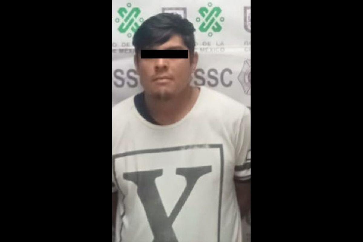 Detienen por extorsión a “El Chimpa”, presunto integrante de La Unión Tepito Foto: Ramón Ramírez