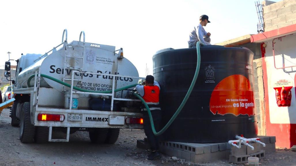 Santa Catarina atiende la escasez de agua con tanques estratégicos