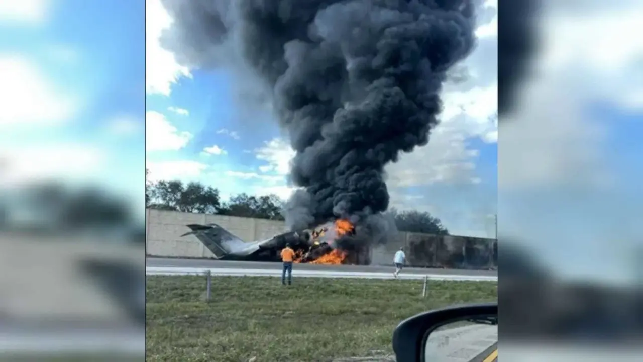 Según la Administración Federal de Aviación, a bordo del pequeño jet se encontraban cinco personas, cuyas identidades no han sido reveladas. Foto: Redes sociales