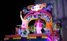 Presentan carros alegóricos del carnaval de Progreso