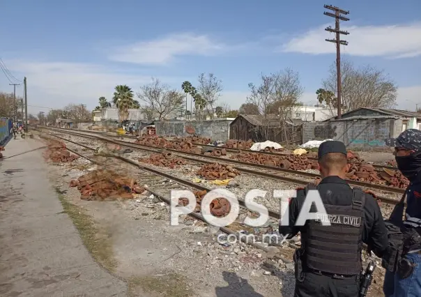 Fuerza Civil y SEDENA recuperan chatarra robada de vagones del tren