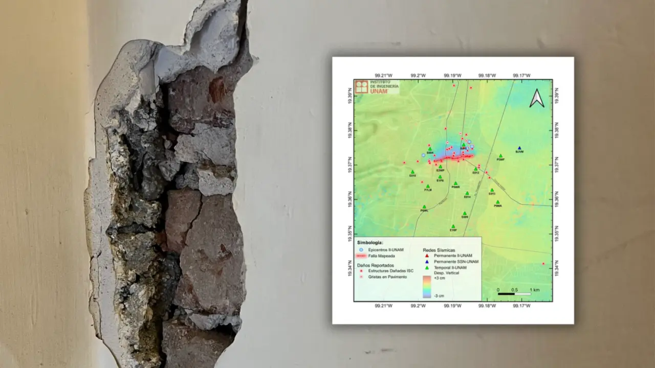 UNAM revela Falla Plateros-Mixcoac posible causa de 23 microsismos . Foto: Especial