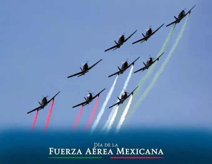 109 Aniversario de la Fuerza Aérea Méxicana. Foto: web