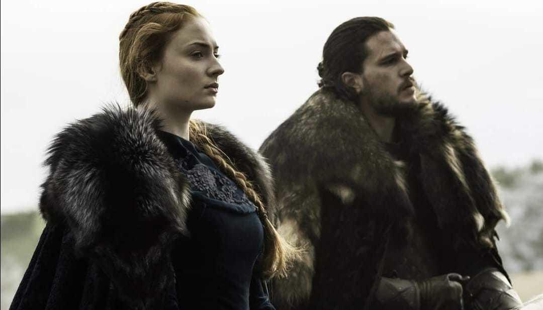 Sophie Turner y Kit Harington en Game of Thrones. Foto: HBO