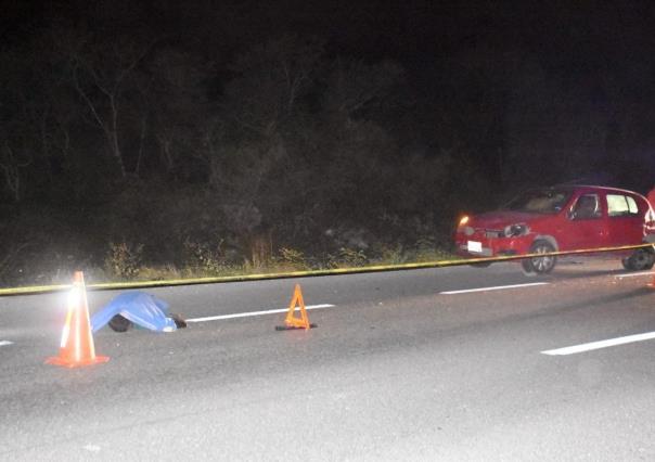 Fallece un hombre al ser arrollado en la Mérida-Cancún mientras empujaba su auto