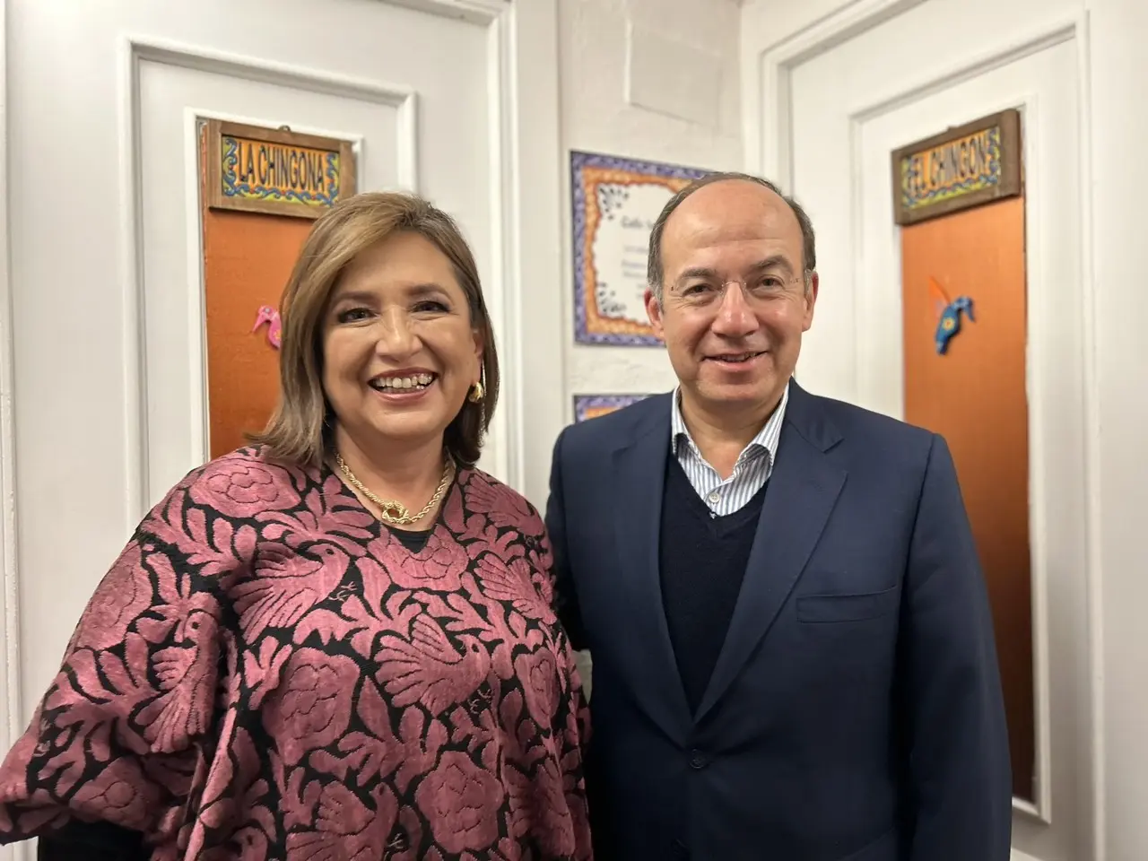 Xóchitl Gálvez y Felipe Calderón | Fuente: @FelipeCalderon