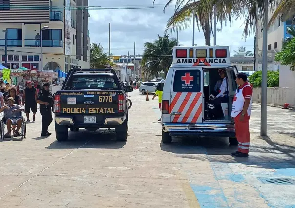 Operativo de seguridad en el Carnaval de Progreso