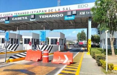 Aumenta 7% cuota de peaje de la autopista Tenango del Valle - Ixtapan de la Sal