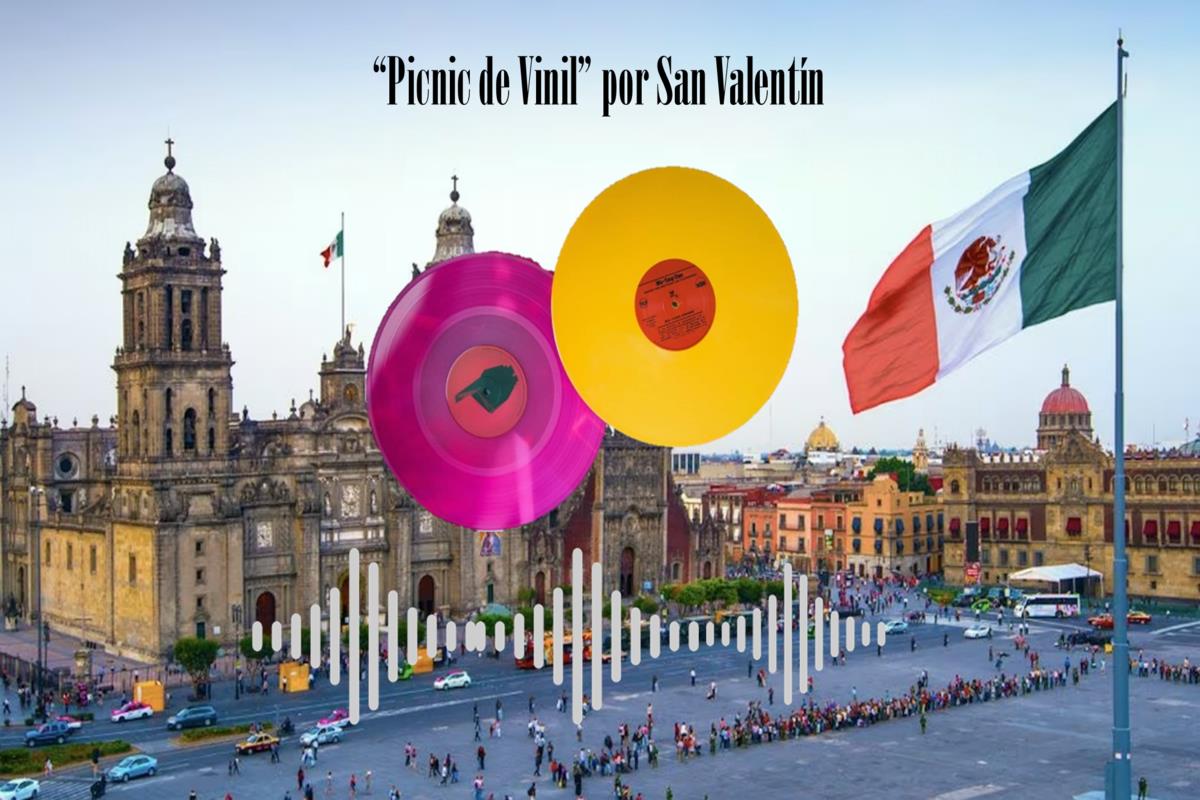 Celebra San Valentín en el Zócalo de CDMX con el Pícnic de Vinil.            Foto: Especial