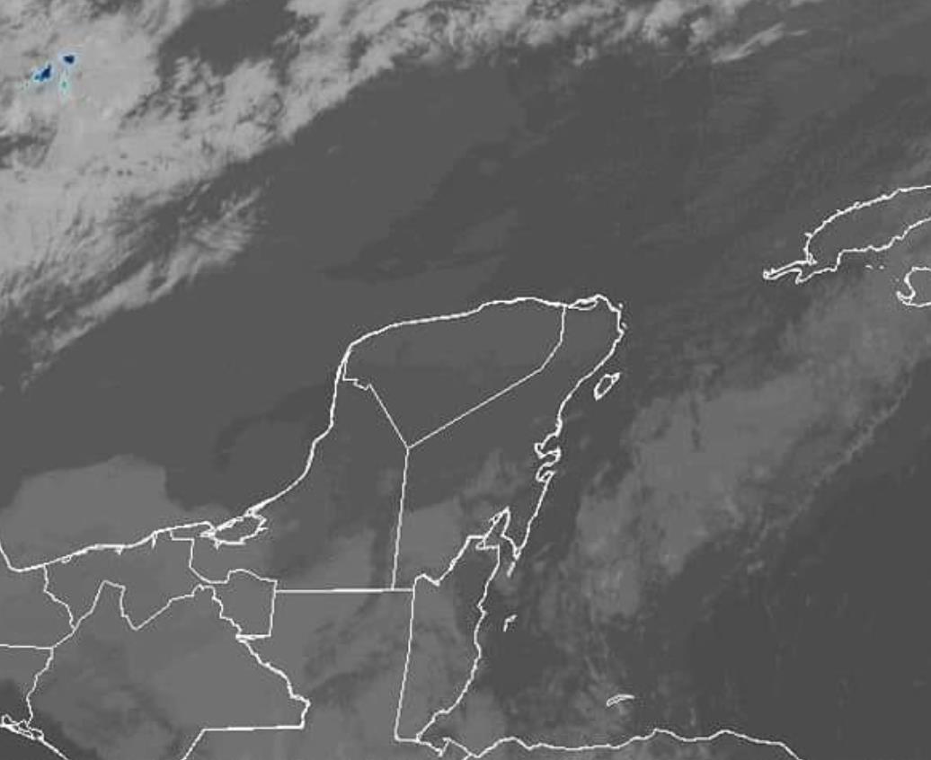 Para la jornada de este miércoles, Día del Amor y la Amistad, se pronostica un ambiente caluroso con bajas temperaturas durante la mañana.- Foto de Meteorología Yucatán