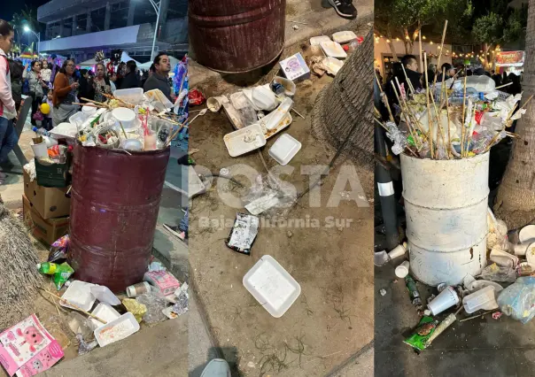 Insuficientes los botes de basura en el malecón