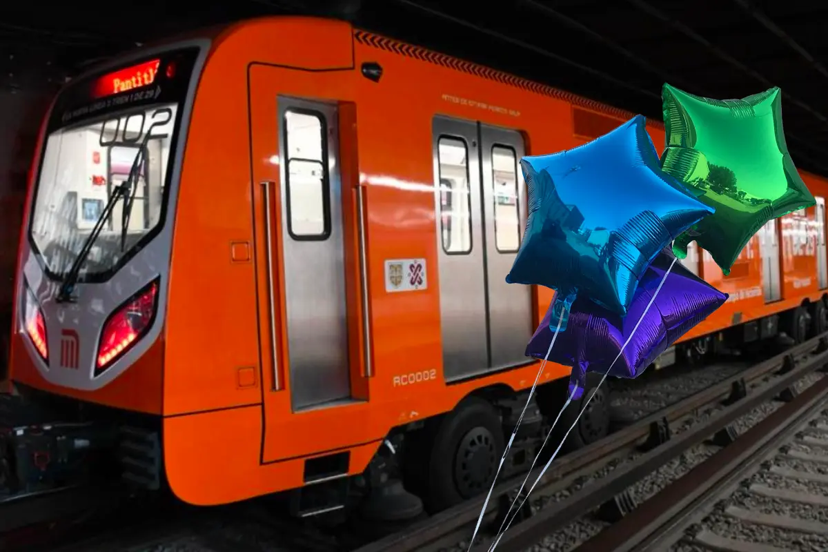 ¿Por qué no viajar con globos metálicos en el Metro de la CDMX?. Foto: Especial