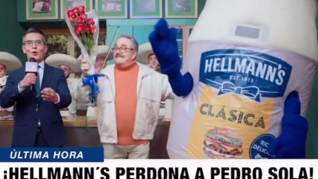 Pedro Sola y Hellmann´s hacen las paces ¡Ya no se equivocó de marca!