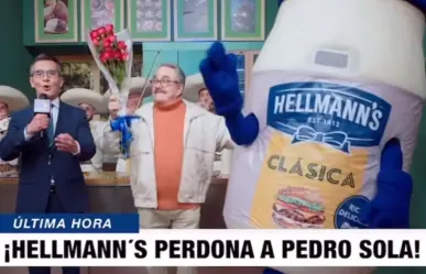 Pedro Sola y Hellmann´s hacen las paces ¡Ya no se equivocó de marca!