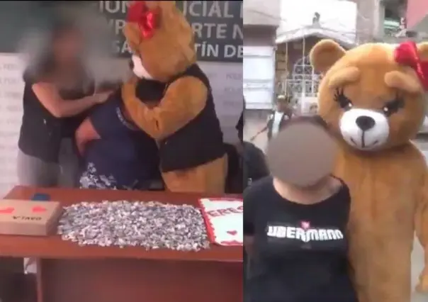 Policía se disfraza de oso para capturar a traficantes de droga (VIDEO)