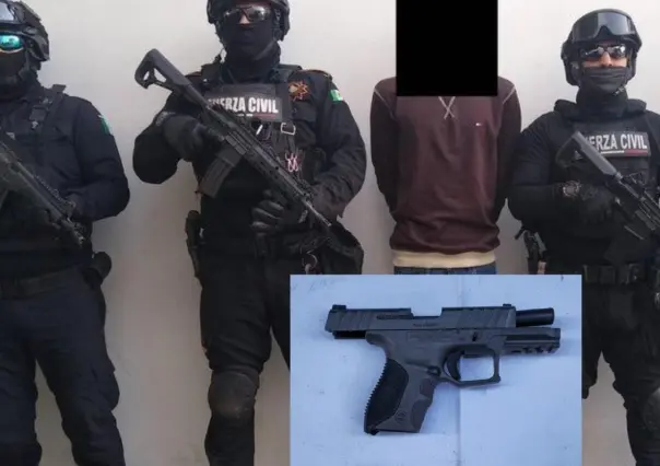 Lo aprehenden con arma y droga en Juárez