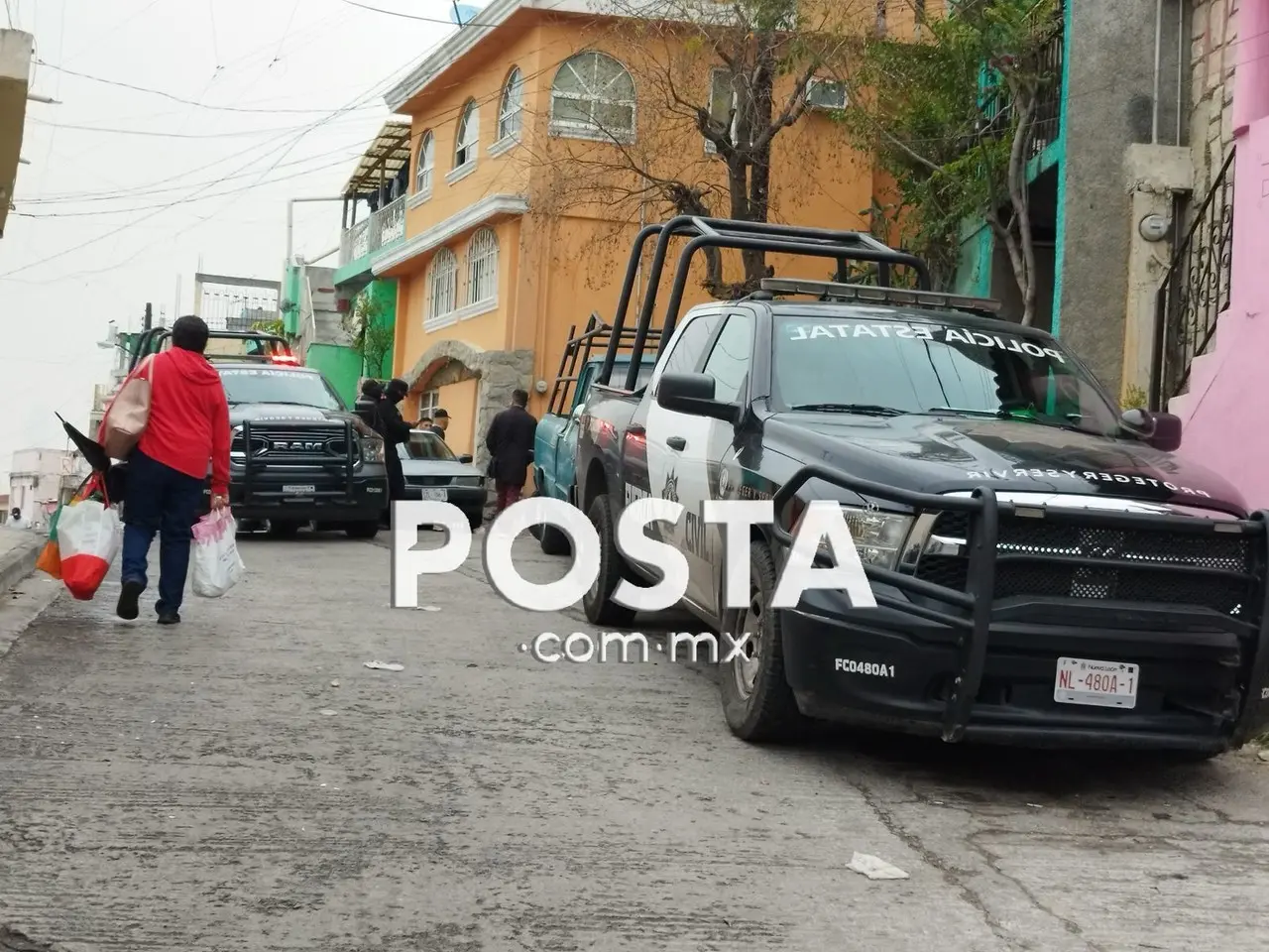 El crimen ocurrió sobre la calle 21 de Marzo, fueron vecinos quienes reportaron disparos de arma de fuego y al menos un herido. Foto: Especial/ POSTAMX