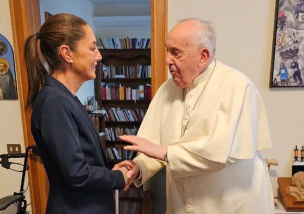 Claudia Sheinbaum se reúne con el Papa Francisco