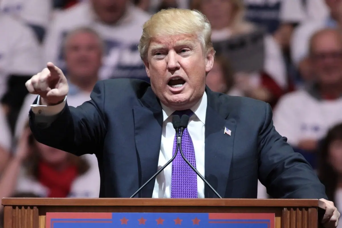 Donald Trump en conferencia de prensa Foto; Wikimedia Commons