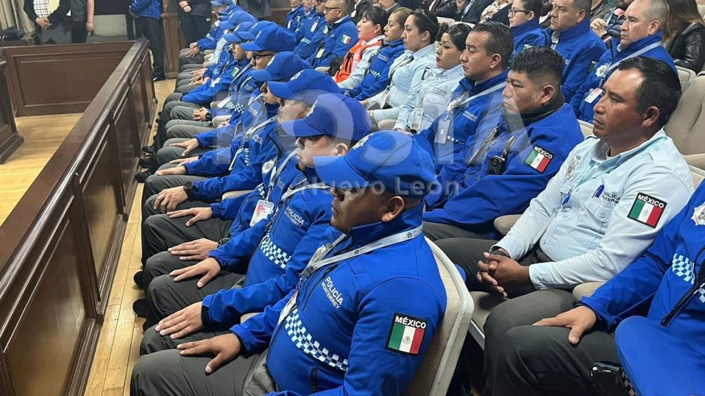 Recibe policía de Monterrey certificación CERTIPOL