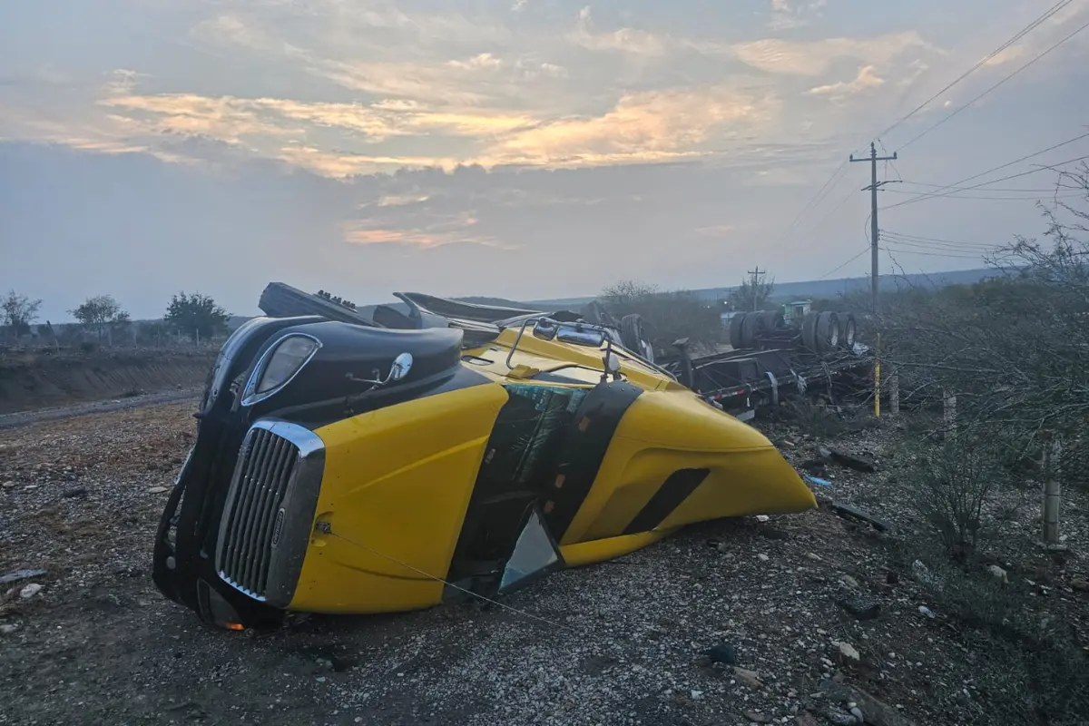 El accidente se registró a la altura del ejido El Centauro. Foto: Agencia