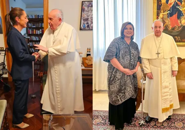 Así fueron los encuentros de Sheinbaum y Xóchitl en el Vaticano