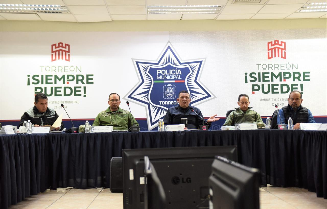 Se llevó a cabo una reunión de seguridad. (Fotografía: Gobierno de Torreón)