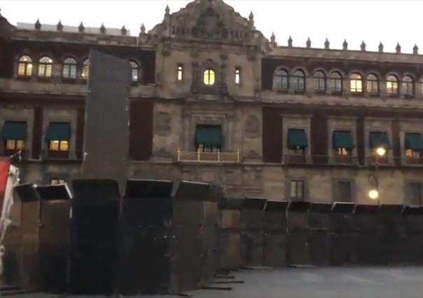 Blindan el Palacio Nacional previo a marcha Por Nuestra Democracia